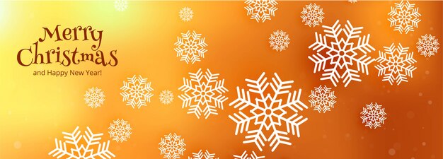 Plantilla de banner de feliz navidad con adornos