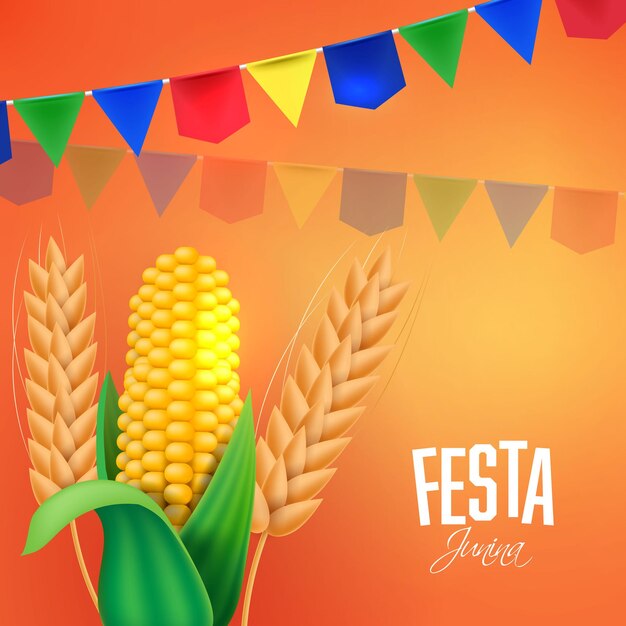 Plantilla de banner de fiesta festa junina