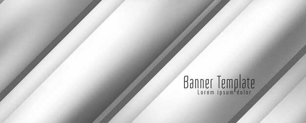 Plantilla de banner geométrico de banner moderno elegante