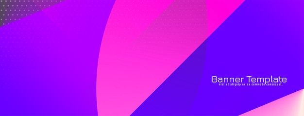 Vector gratuito plantilla de banner geométrico colorido moderno abstracto