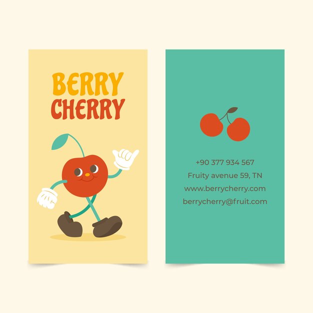 Plantilla de banner horizontal retro plano