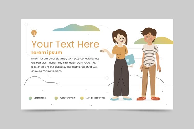 Plantilla de banner horizontal