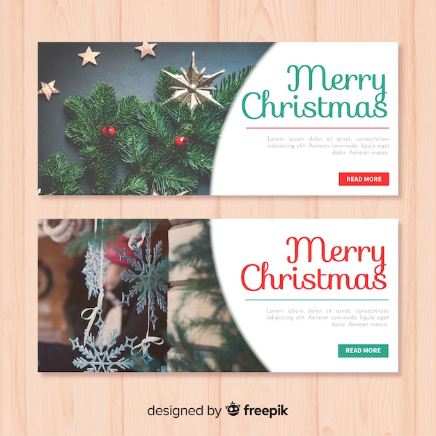 Plantilla de Banner de Navidad