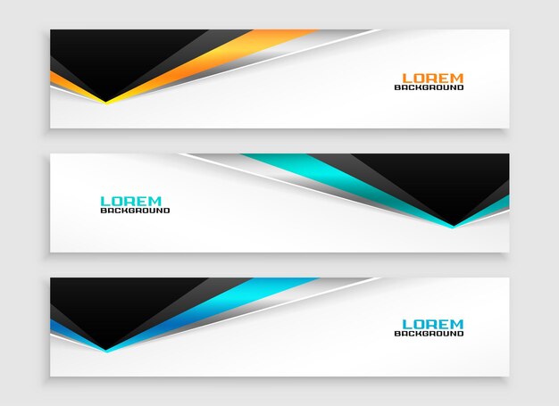 plantilla de banner de negocio corporativo de estilo moderno para presentaciones de sitios web