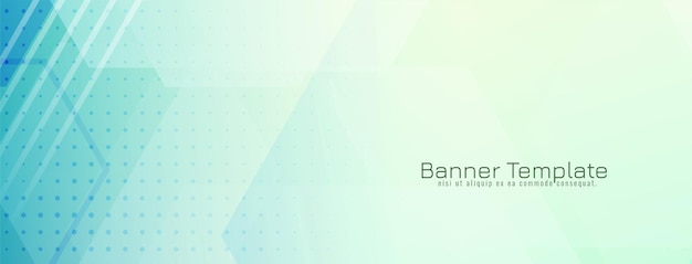 plantilla de banner de negocios de estilo geométrico moderno y colorido
