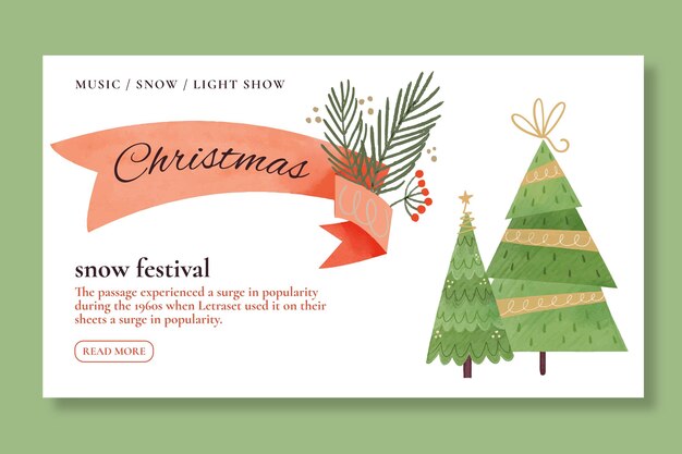 Plantilla de banner de rebajas de navidad