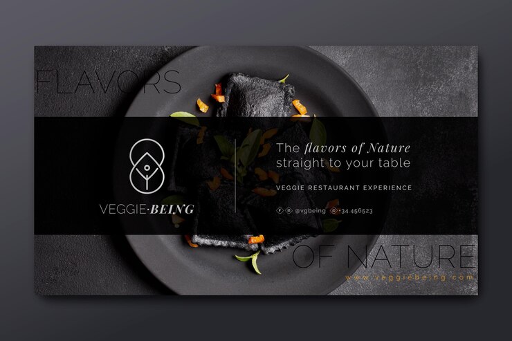 Vector gratuito plantilla de banner de restaurante saludable