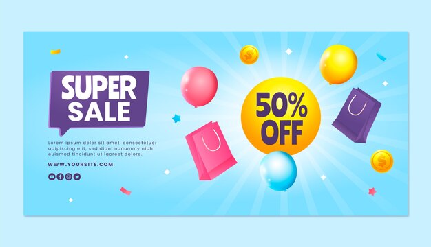 Plantilla de banner de ventas de día de compras 12.12