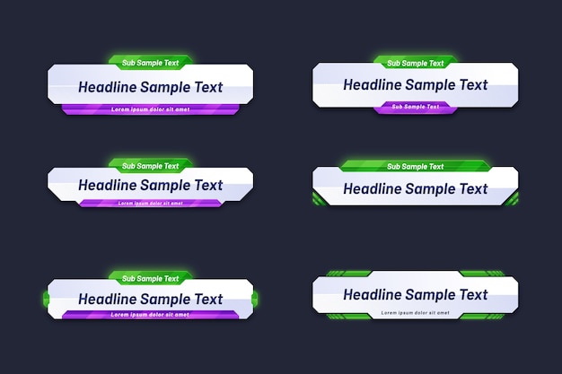 Plantilla de banner web para texto de título