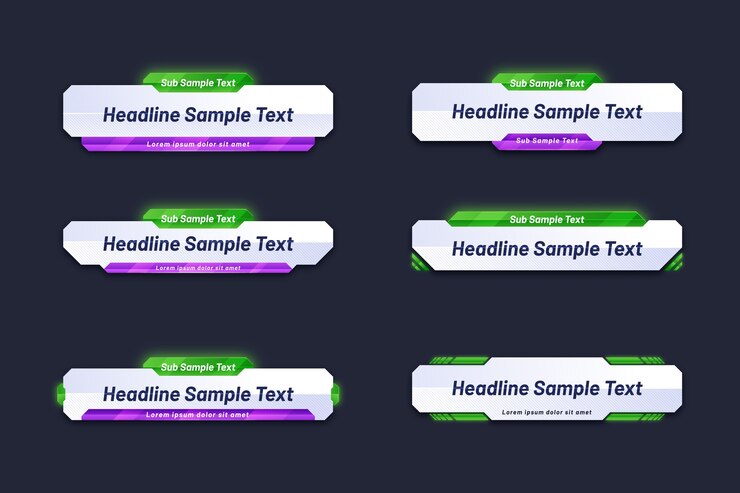 Vector gratuito plantilla de banner web para texto de título