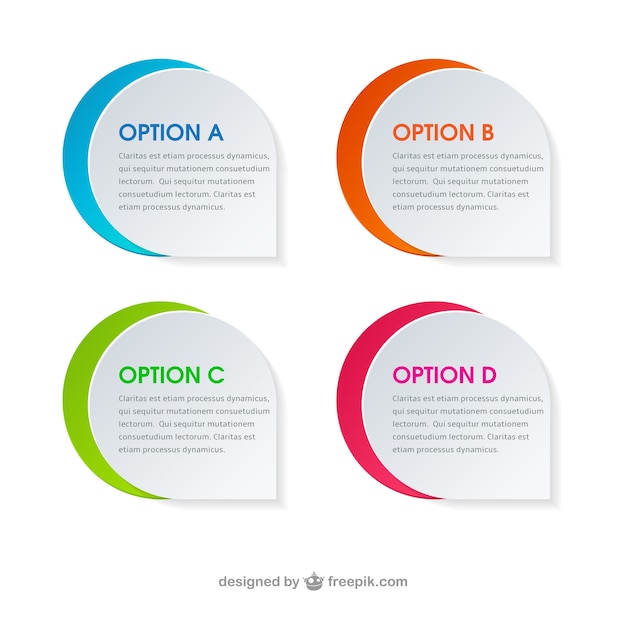 Plantilla de banners de colores