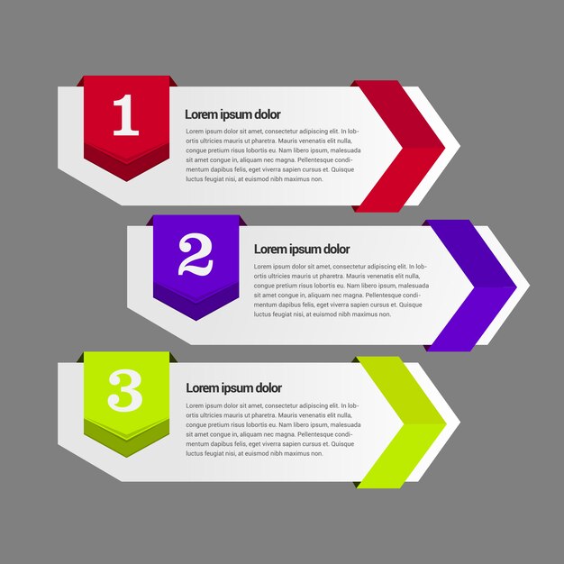 Plantilla de banners infográficos