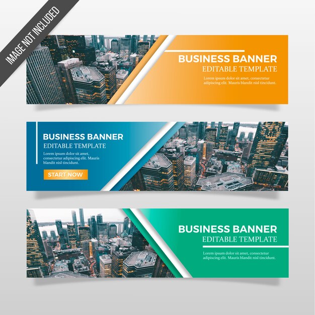 Plantilla de banners de negocios