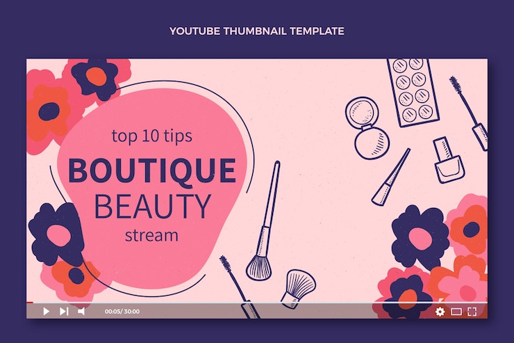 Vector gratuito plantilla boutique de texturas dibujadas a mano