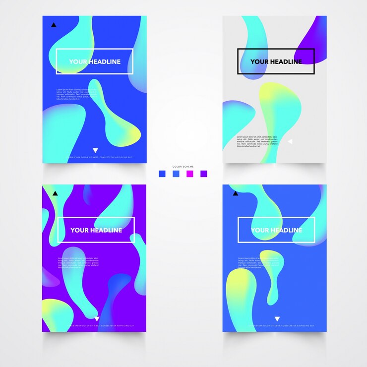 Vector gratuito plantilla brillante plástica del cartel de las