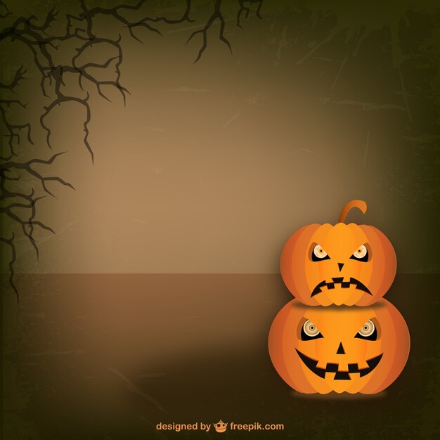 Plantilla de calabazas de Halloween