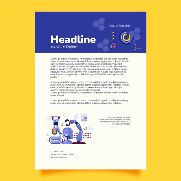 Plantilla de carta de inteligencia artificial