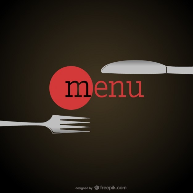 Plantilla de carta de restaurante minimalista