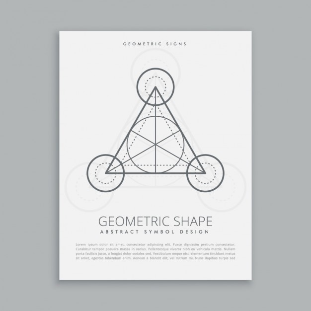 Plantilla de cartel geométrico