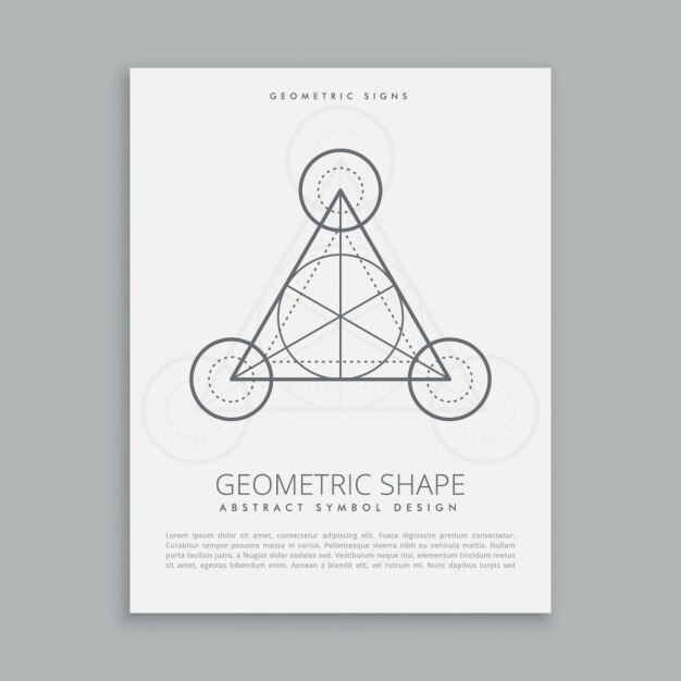 Plantilla de cartel geométrico
