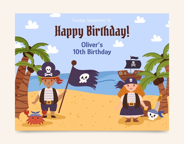 Vector gratuito plantilla de celebración dibujada a mano