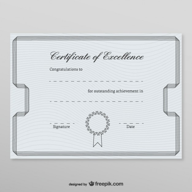 Plantilla de certificado honorífico