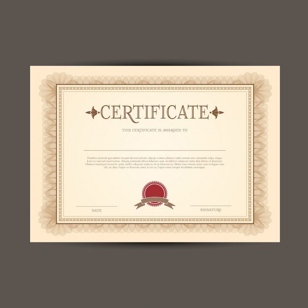 Plantilla de certificado o diploma