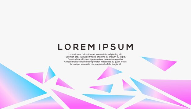 Plantilla colorida de banner de diseño gráfico