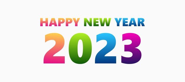 Plantilla colorida de diseño gráfico 2023