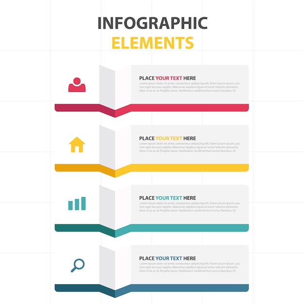 Plantilla colorida infográfica de negocios