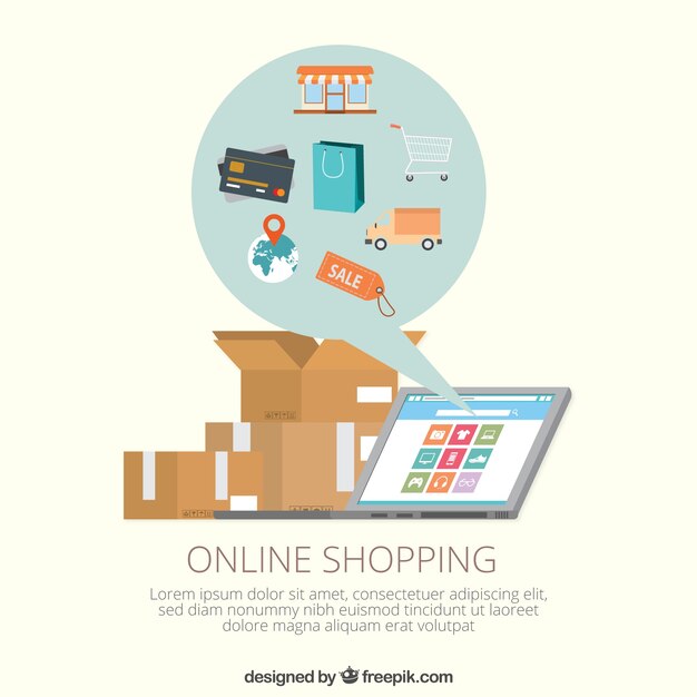 Plantilla de compras en línea