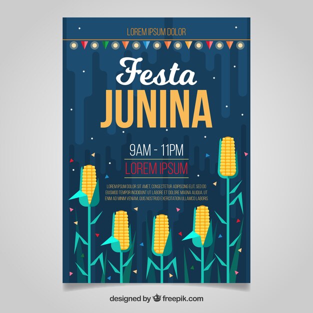 Plantilla de cover de festa junina