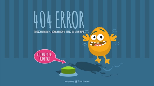 Plantilla creativa de error 404