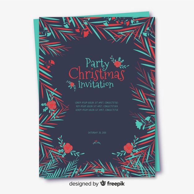 Plantilla creativa de flyer de navidad