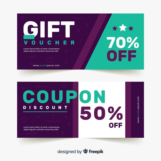 Plantilla creativa de vale de regalo