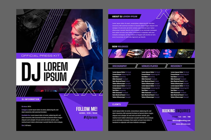 Vector gratuito plantilla cv de diseño plano