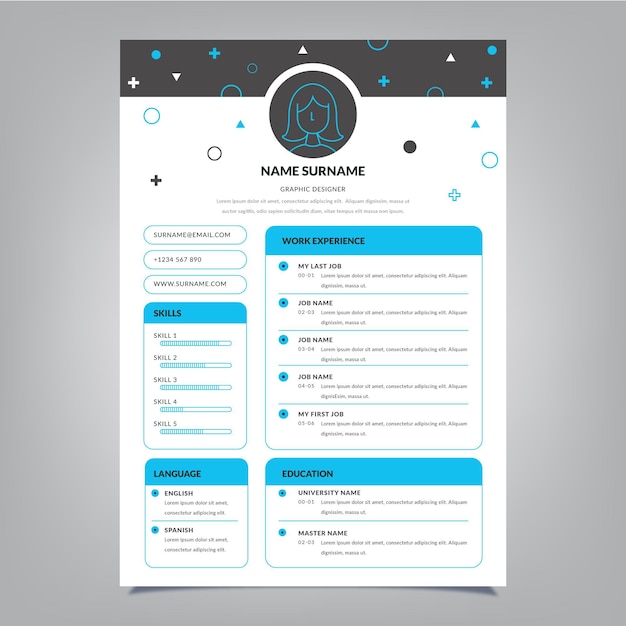 Plantilla CV minimalista