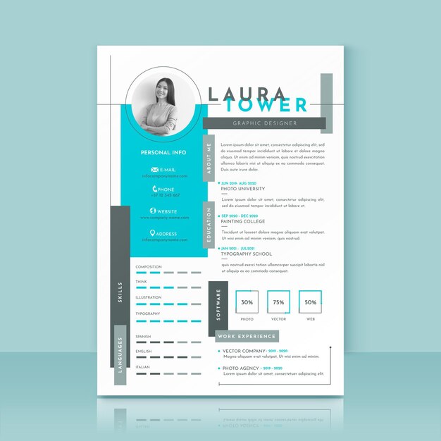 Plantilla CV minimalista