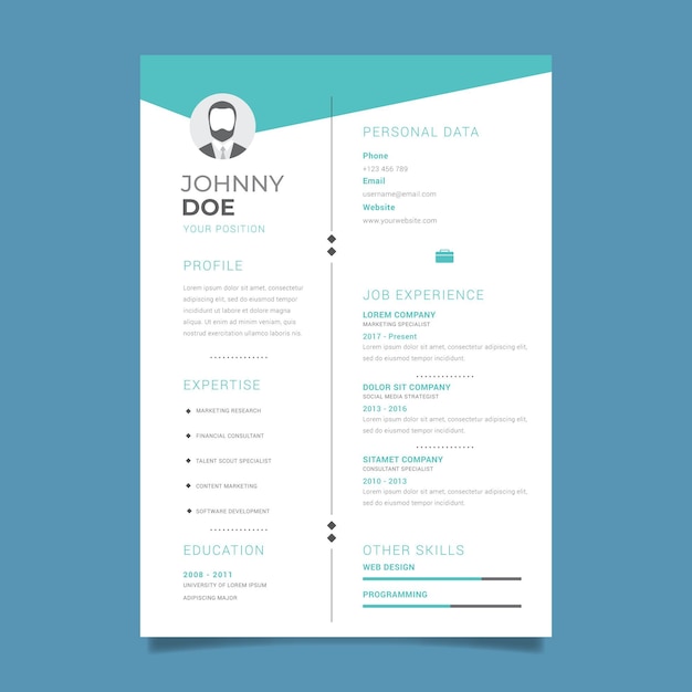 Plantilla CV minimalista