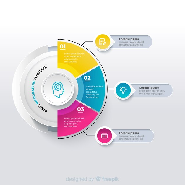 Plantilla de datos de infografía