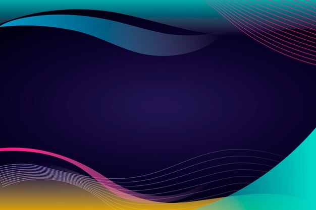 Plantilla de degradado de colores sobre un fondo morado oscuro