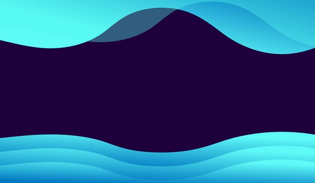Plantilla de degradado de diseño de onda de fondo