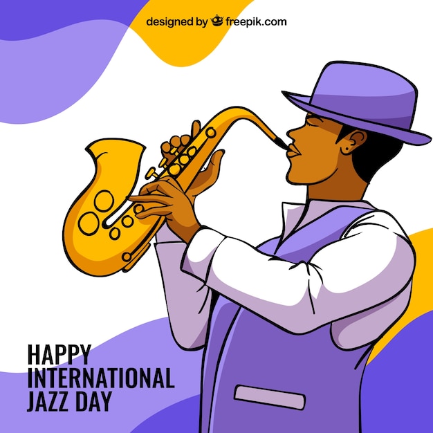 Plantilla del día internacional del jazz