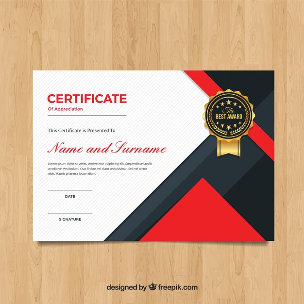 Plantilla de diploma elegante