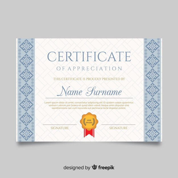 Plantilla de diploma