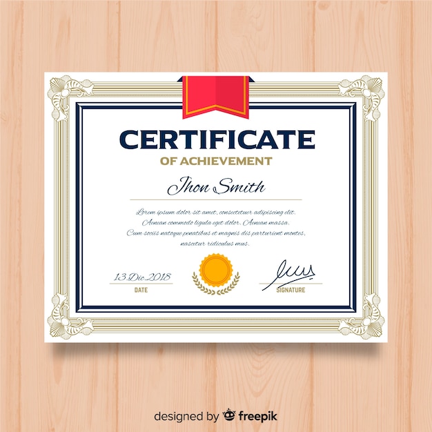 Plantilla de diploma
