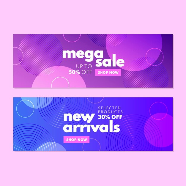 Plantilla de diseño de banner de venta