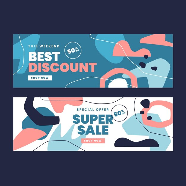 Plantilla de diseño de banner de venta
