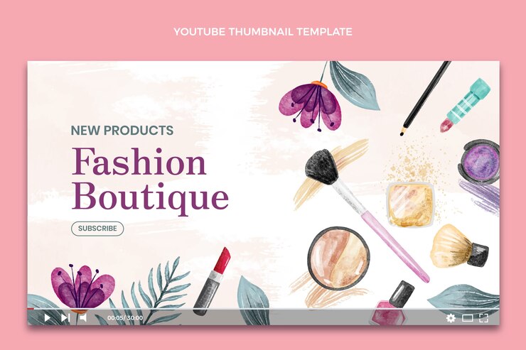 Vector gratuito plantilla de diseño de boutique de acuarela