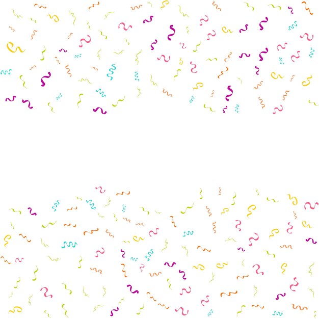 Plantilla de diseño de concepto de confeti vacaciones feliz día fondo blanco celebración ilustración vectorial